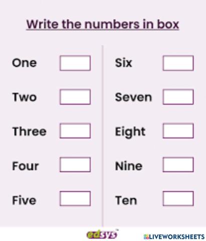 English Worksheet for KG