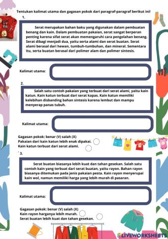 Kalimat utama dan gagasan pokok