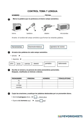 Pronombres personales