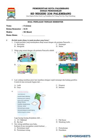 LKPD Temas 5 Kelas 2