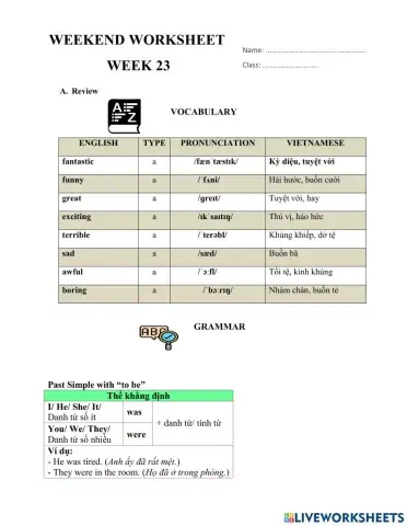 Weekend worksheet- 22