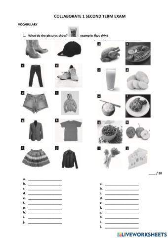 Coll.1 2nd term gr.-voc.EXAM