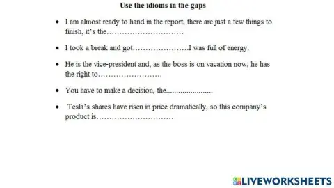 Idioms sports practice