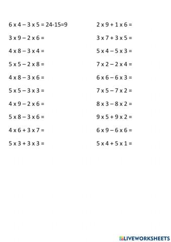 Inmultirea numerelor