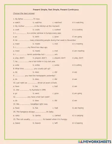 Present Simple or Present Continuous