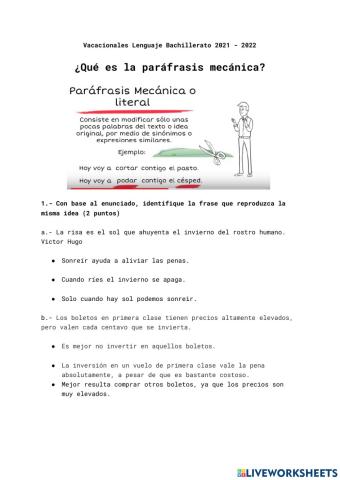 Vacacional Lenguaje Bach. 2021- 2022