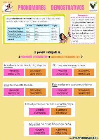 Pronombres demostrativos