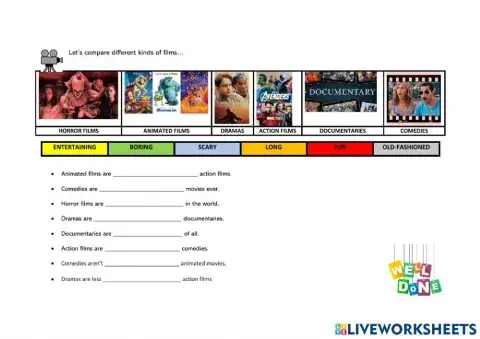 Comparative and Superlative Movies