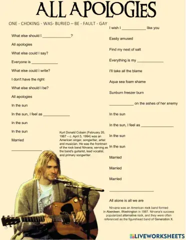 All Apologies by Nirvana