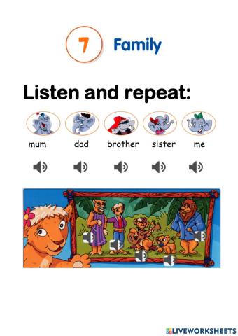 Family (Fly high 1 - Unit 7)