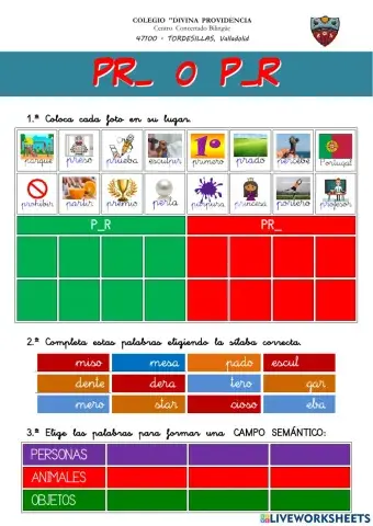 19 ortografía P-R o PR-