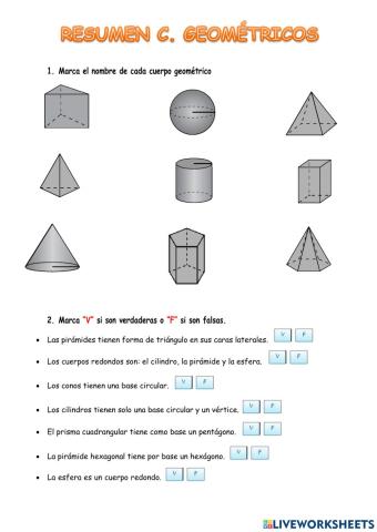 Repaso cuerpos geométricos