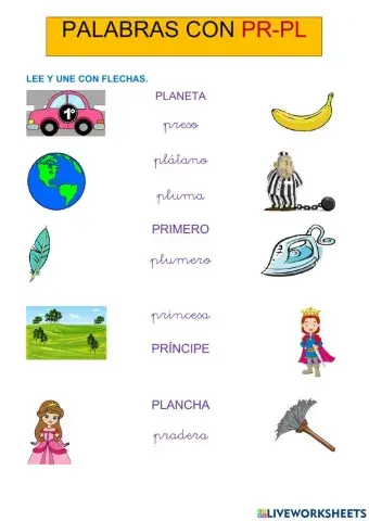 Palabras con PR-PL