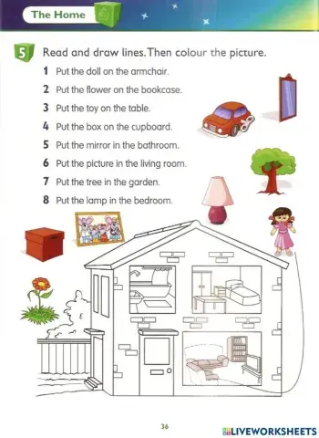 Prpositions and part of the house