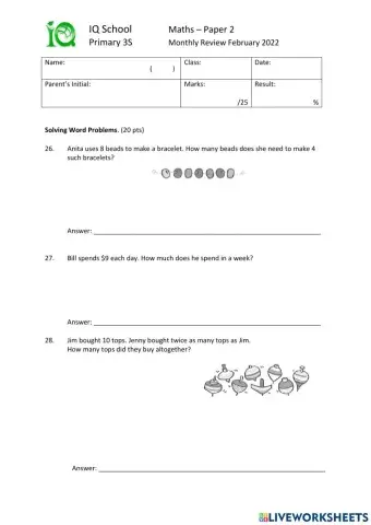 Standard Maths Paper 2