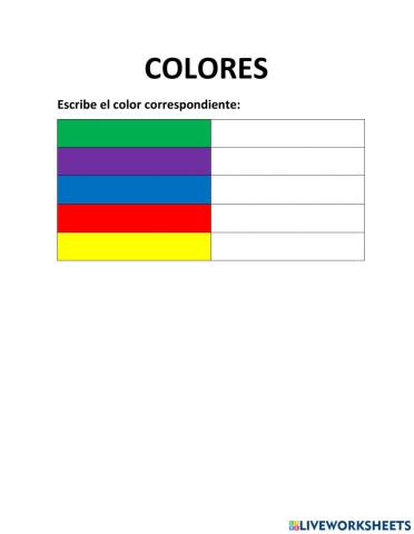Colores