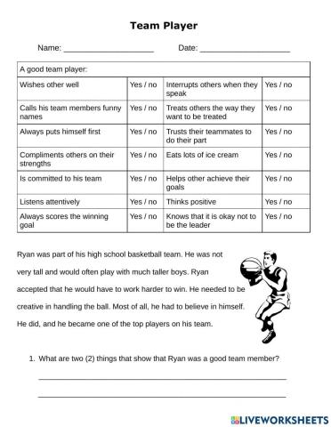 What it means to be a team player