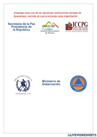 Instituciones Sociales de Guatemala