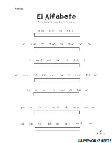 Spelling in Spanish