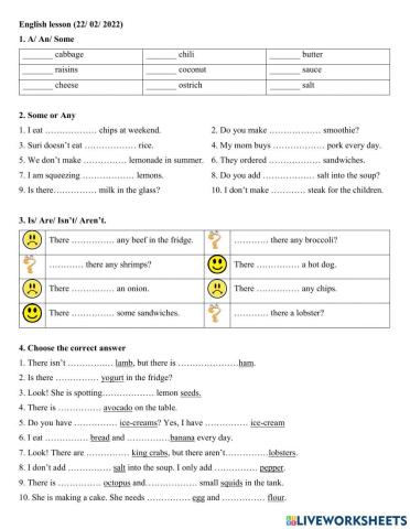 Group 3 - Is There Are There + any