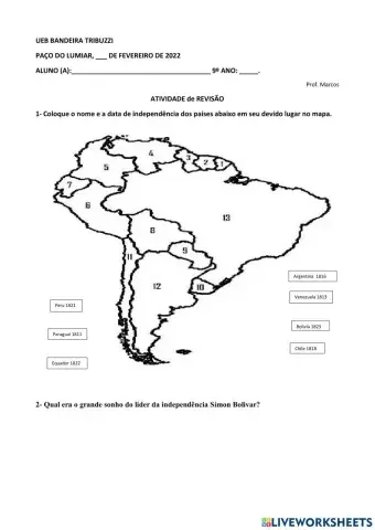 Independência da America espanhola