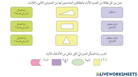 التعرف على التماثل الدوراني