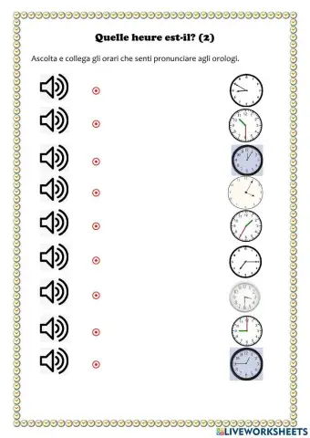 Quelle heure est-il? (2)