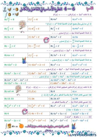 النظرية الأساسية في التفاضل والتكامل