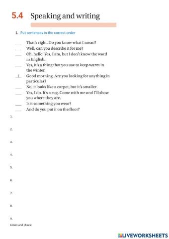 5.4 describining things