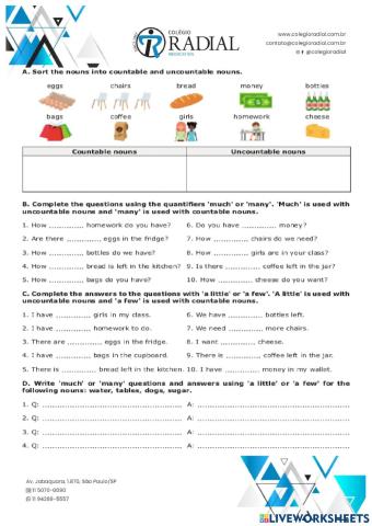 Countable and uncountable