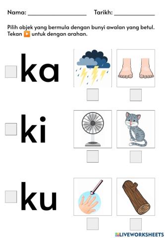 Bunyi gabungan ka-ki-ku