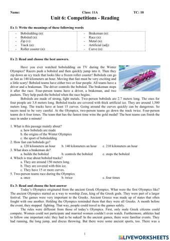 Reading: Competition