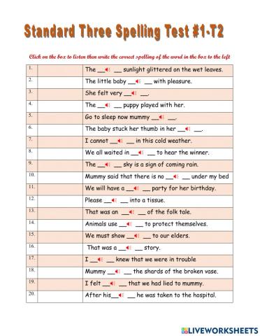 Listen and Spell - 1 - T2