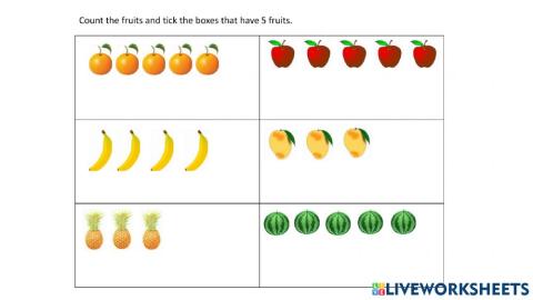 Count the number of fruits