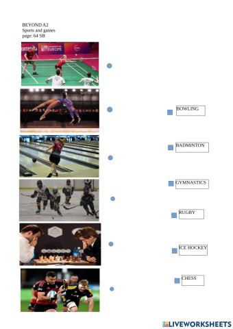 Beyond A2 sports and games