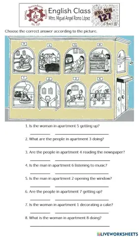 Present Continuous Questions