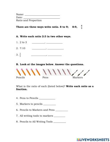 Ratio and Propoetion