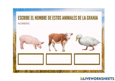 Animales de la granja