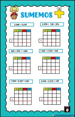 Adiciones por 4 cifras