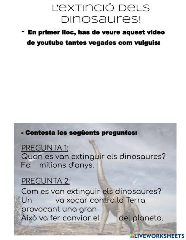 L'extinció dels dinosaures