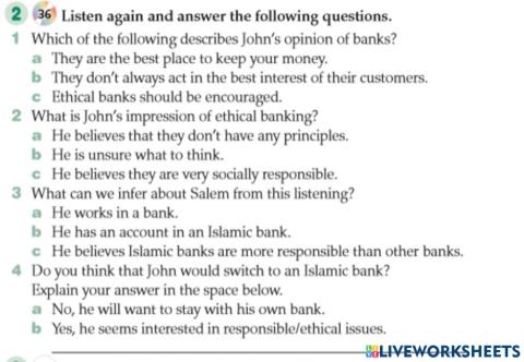 Ethical banking