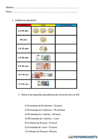 Control continua 2ª evaluación