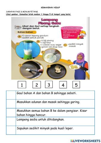 Sarapan pagi & minum petang