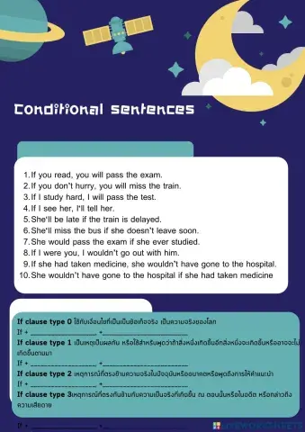 Conditionals (If-Clause type 0, 1, 2, 3)