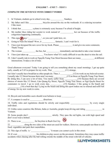 Vocabulary english 7