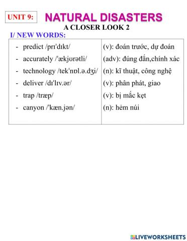 English 8-unit 9- a closer look 2