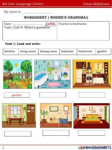 Unit 8: Where's grandma?