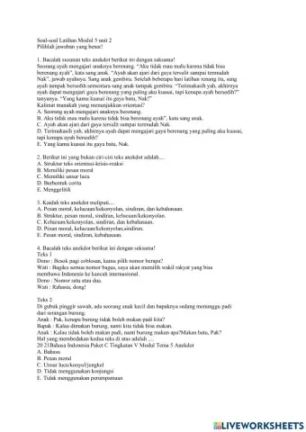 Latihan Modul 5 Unit 2