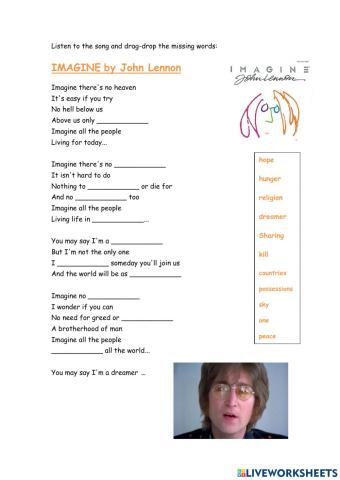The song Imagine