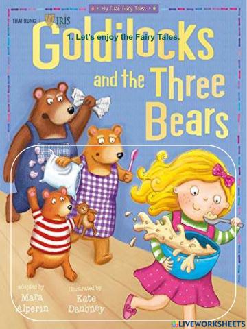 Rainbow-Worksheet about Goldilocks and The Three Bears